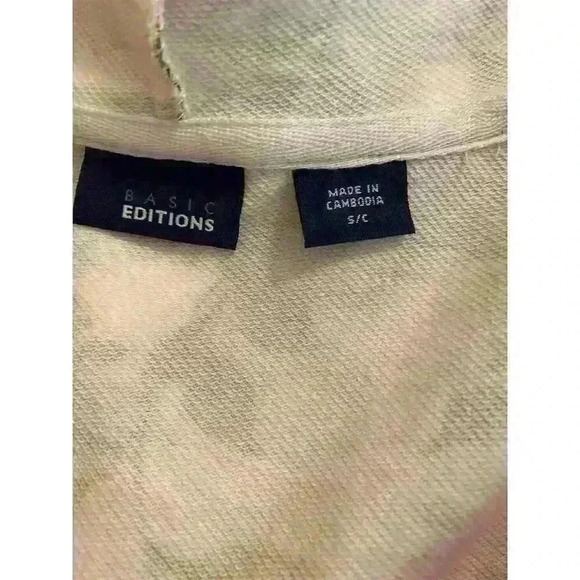 Basic Editions Women's Floral Hooded Long Sleeve Top Size S Multicolor - Picture 3 of 3